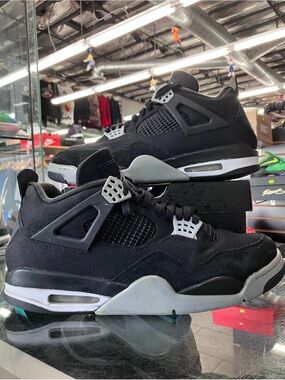 Air Jordan 4 Retro SE Black Canvas Size 13